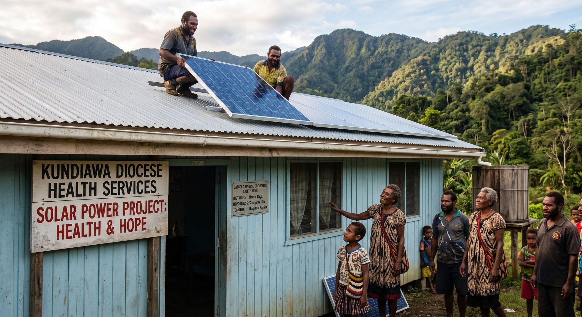 Energia słoneczna w przychodniach | Misja Papua-Nowa Gwinea